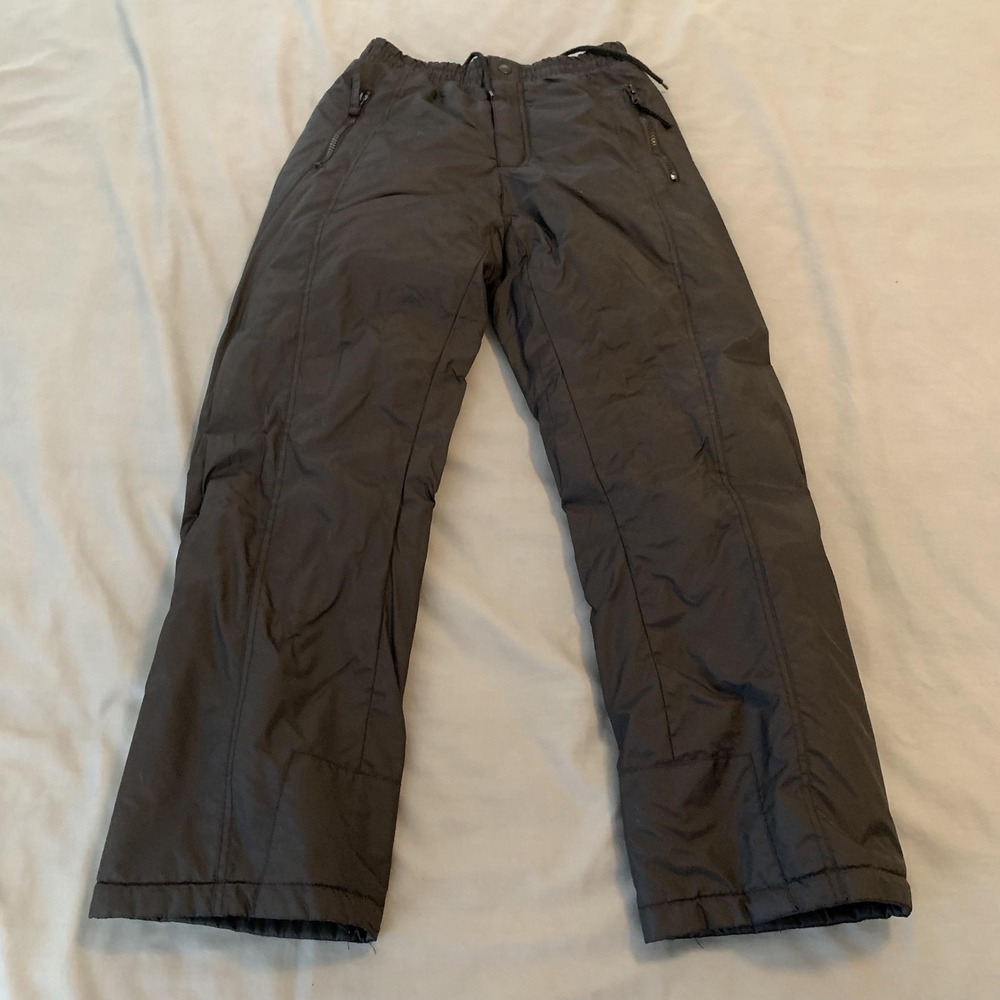 Ski Gear Pants Youth Medium Black Snow Ski Insulated Waterproof Winter Nylon‎